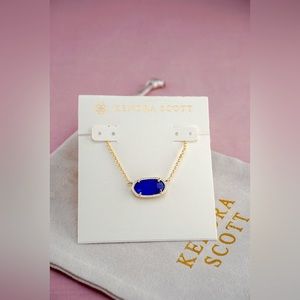 Kendra scott necklace elise in combat blue. never worn with dust bag.
